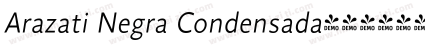 Arazati Negra Condensada字体转换